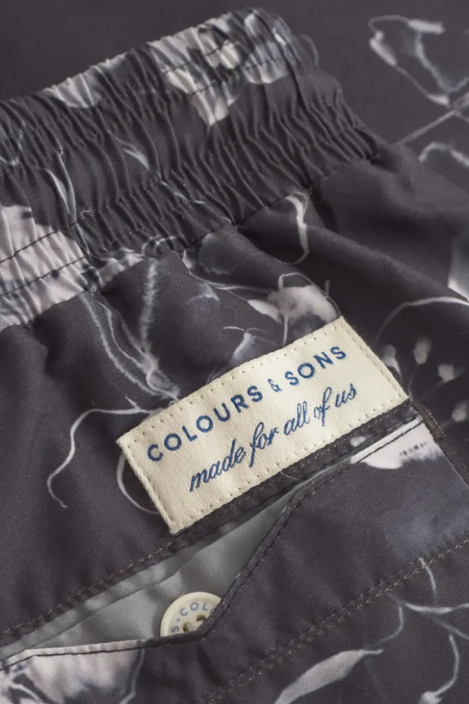 Badehosen*Colours & Sons Badehose Printed - Smoke Black