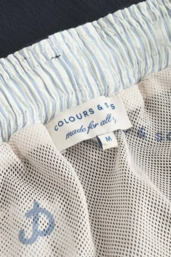 Badehosen*Colours & Sons Badehose Seersucker - Navy