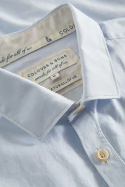Hemden|Hemden*Colours & Sons Basic Hemd Popeline - Sky