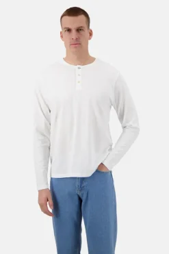 T-Shirts & Polos|Longsleeves*Colours & Sons Basic Henley - White