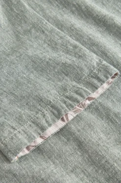 Hemden*Colours & Sons Basic Leinen Hemd Kurzarm - Sage