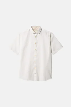 Hemden*Colours & Sons Basic Leinen Hemd Kurzarm - White