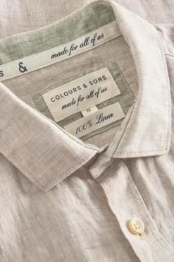 Hemden*Colours & Sons Basic Leinen Hemd - Tent