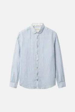 Hemden*Colours & Sons Basic Leinen Hemd - Vintage Blue