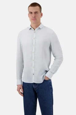 Hemden*Colours & Sons Basic Leinen Hemd - Vintage Blue