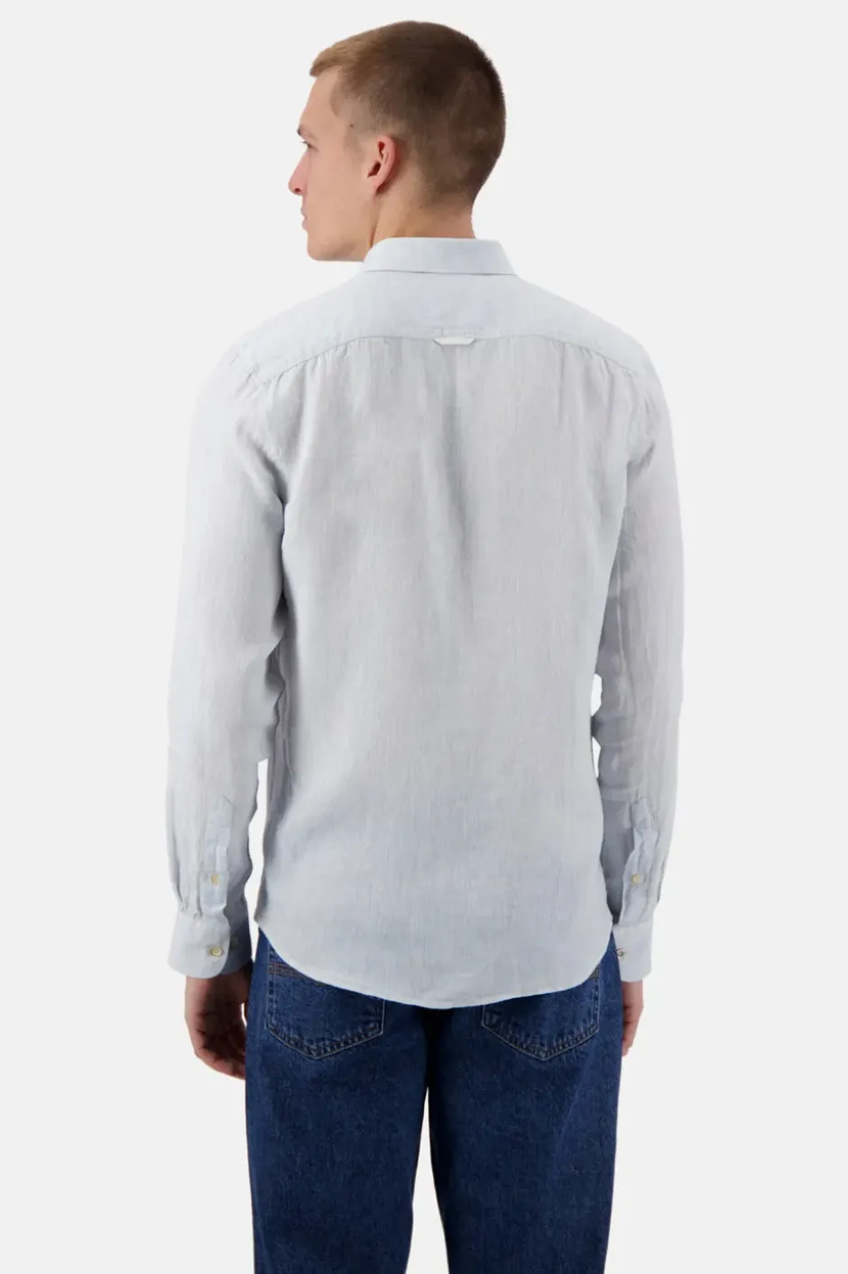 Hemden*Colours & Sons Basic Leinen Hemd - Vintage Blue
