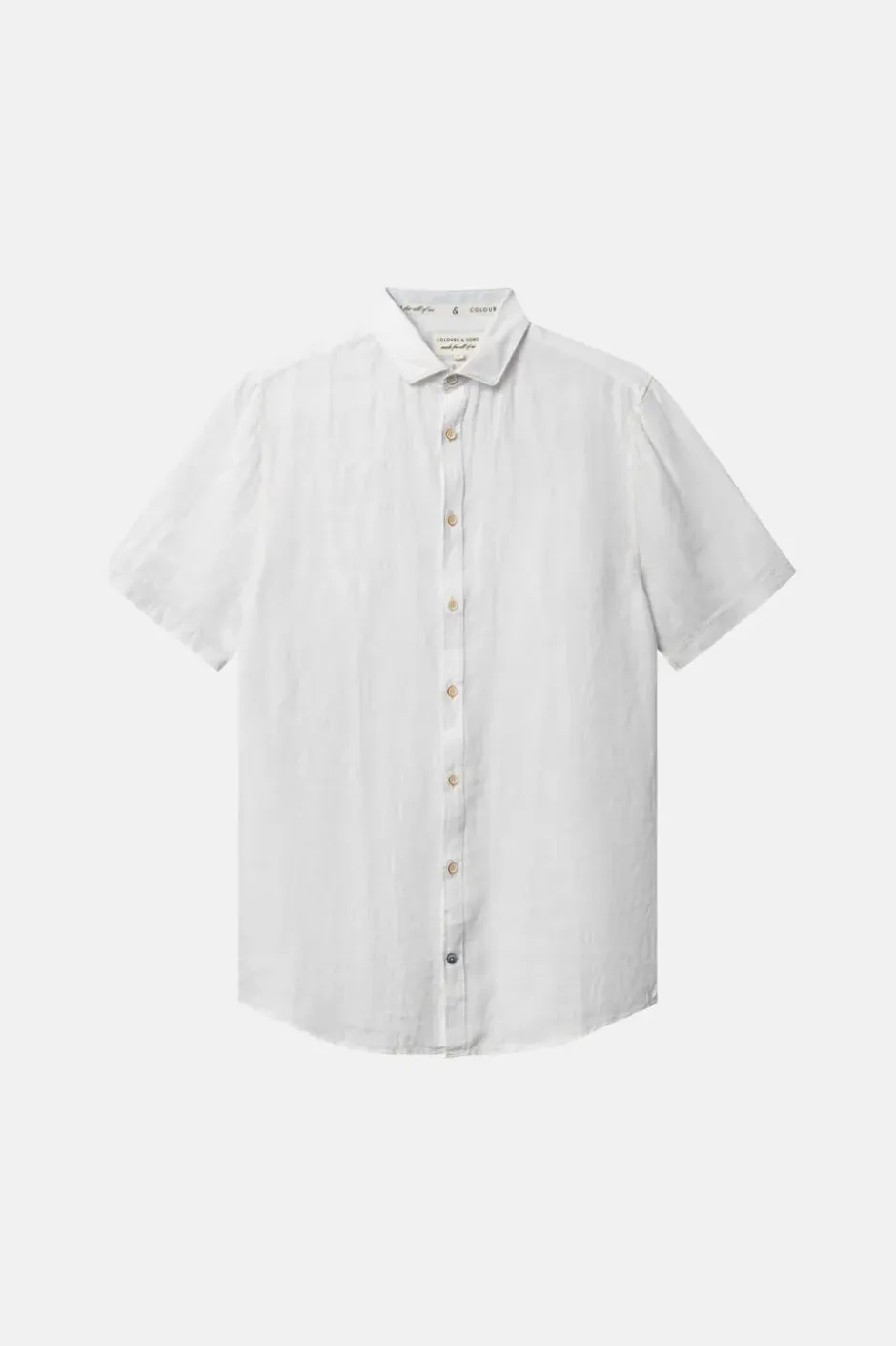 Hemden*Colours & Sons Basic Leinen Hemd - White