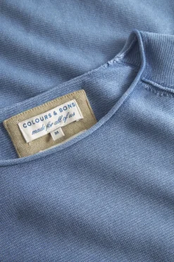 Pullover|Pullover*Colours & Sons Basic Pullover Pocket - Denim