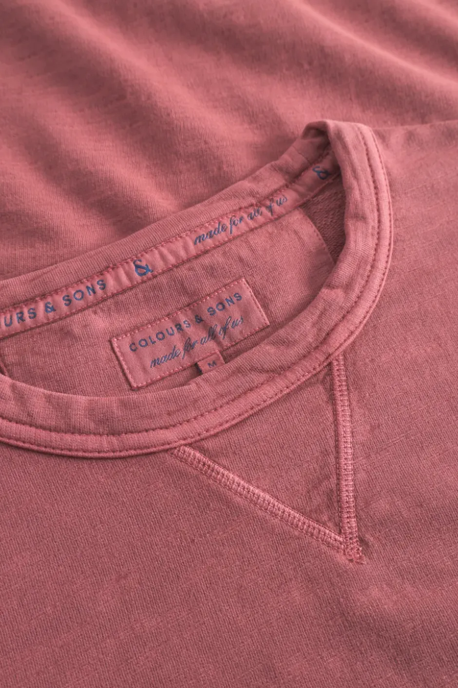 Sweatshirts*Colours & Sons Basic Sweatshirt-washed - Rosewood