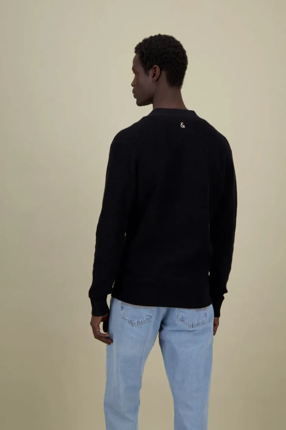 Pullover*Colours & Sons Cardigan Leinen Blend - Black