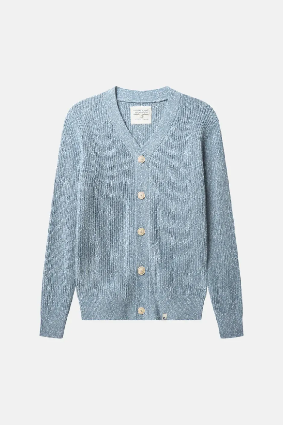 Pullover*Colours & Sons Cardigan Two-Tone - Dove