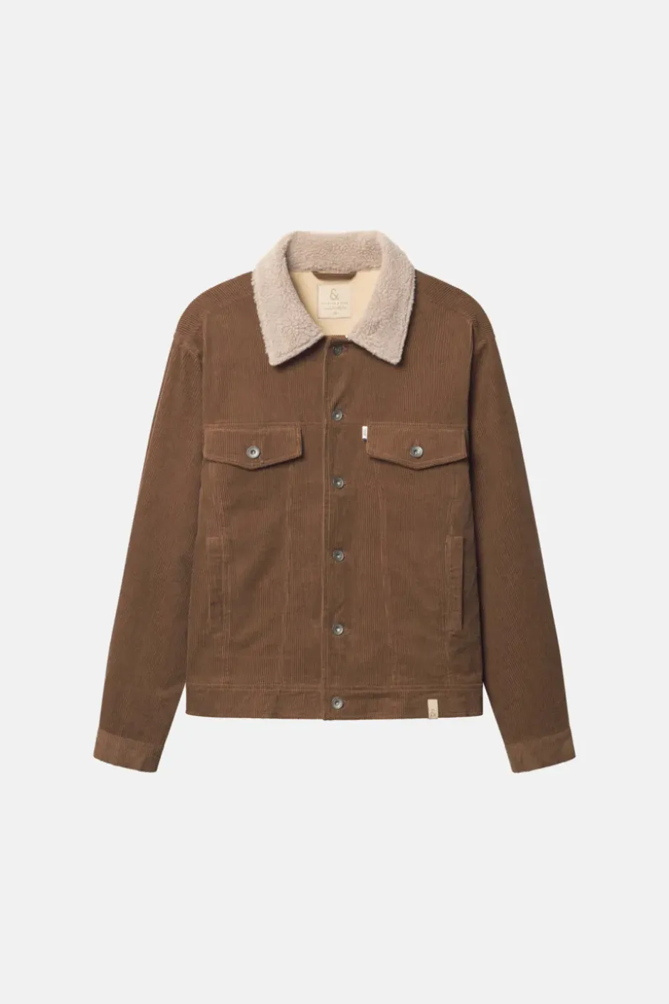 Jacken*Colours & Sons Cord Trucker Jacke-Fellkragen - Soil