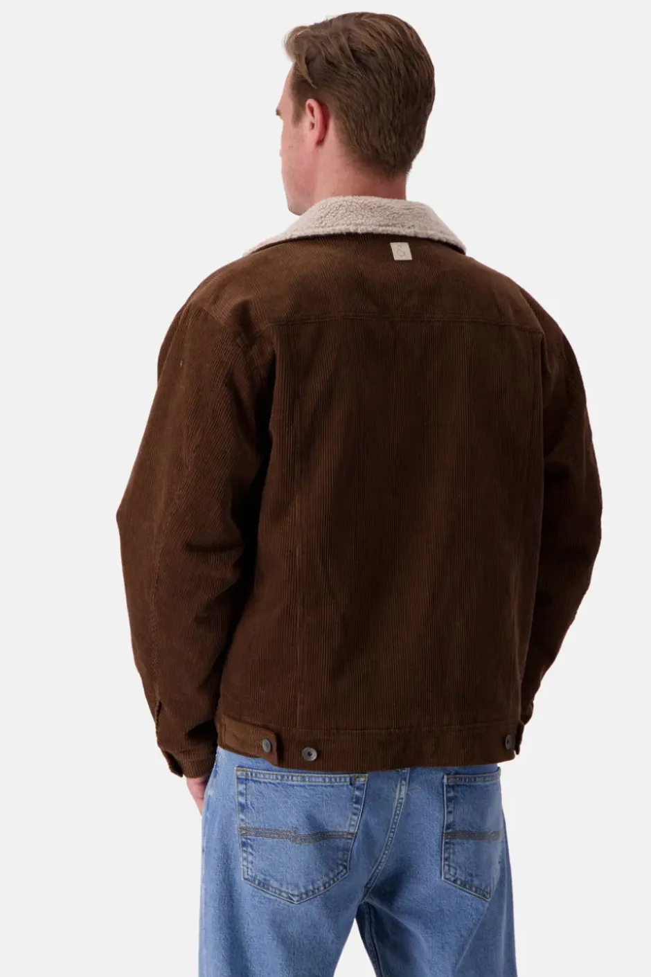 Jacken*Colours & Sons Cord Trucker Jacke-Fellkragen - Soil