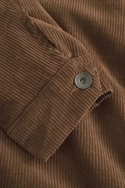 Jacken*Colours & Sons Cord Trucker Jacke-Fellkragen - Soil
