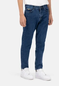 Jeans|Hosen & Jeans*Colours & Sons Denim Cropped Stretch - Dark Blue