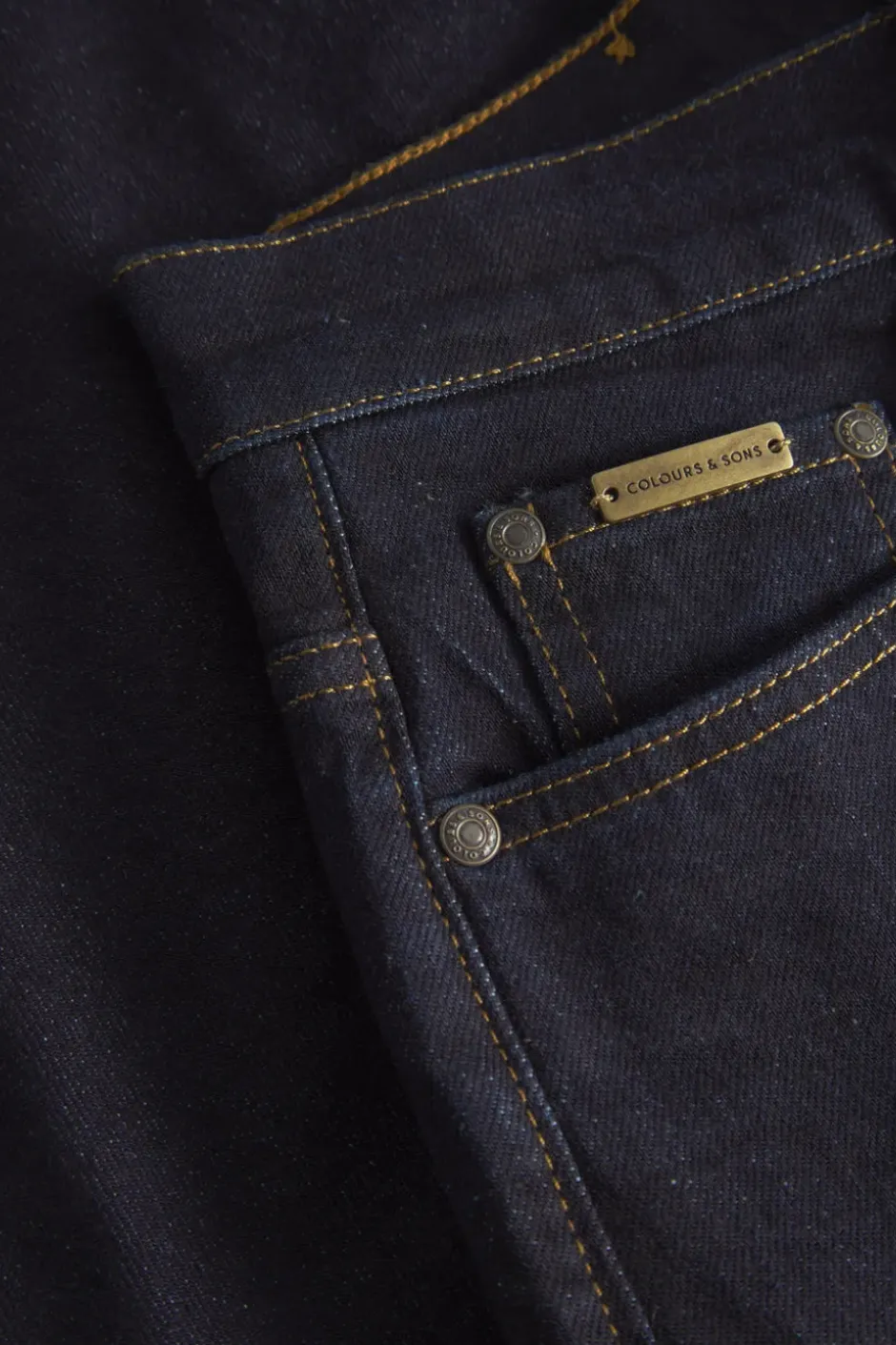 Jeans|Hosen & Jeans*Colours & Sons Denim Cropped Stretch - Raw Denim