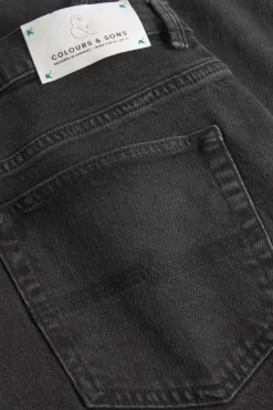 Jeans|Hosen & Jeans*Colours & Sons Denim Cropped Stretch - Washed Black