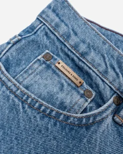 Jeans*Colours & Sons Denim Cropped Stretch - Washed Blue