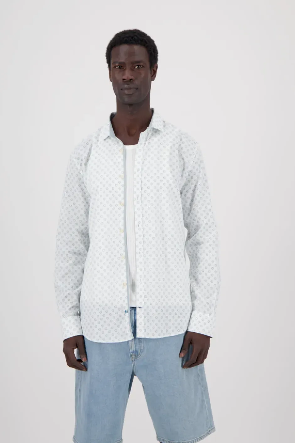 Hemden*Colours & Sons Hemd gemustert - Kimono Daisy