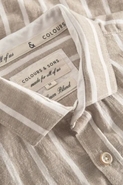 Hemden*Colours & Sons Hemd gestreift Leinenmischung - Tent Stripes