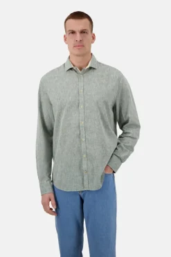 Hemden*Colours & Sons Hemd Leinen Blend - Sage