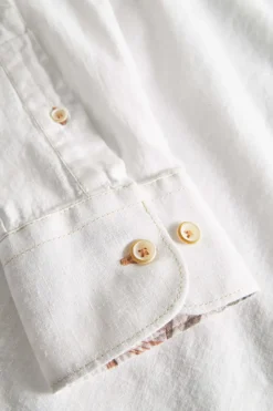 Hemden*Colours & Sons Hemd Leinen Blend - White