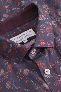 Hemden*Colours & Sons Hemd Navy Floral - Navy Floral