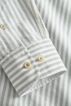 Hemden|Hemden*Colours & Sons Hemd Oxford Stripes - Matcha Stripes
