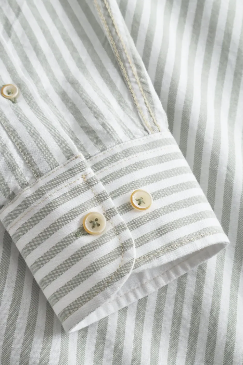 Hemden|Hemden*Colours & Sons Hemd Oxford Stripes - Matcha Stripes