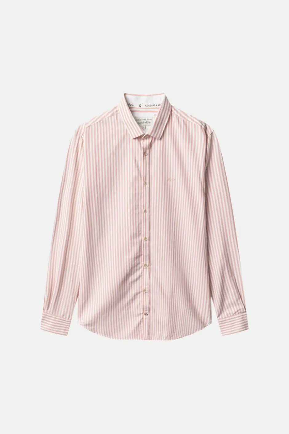 Hemden*Colours & Sons Hemd Oxford Stripes - Salmon Stripes