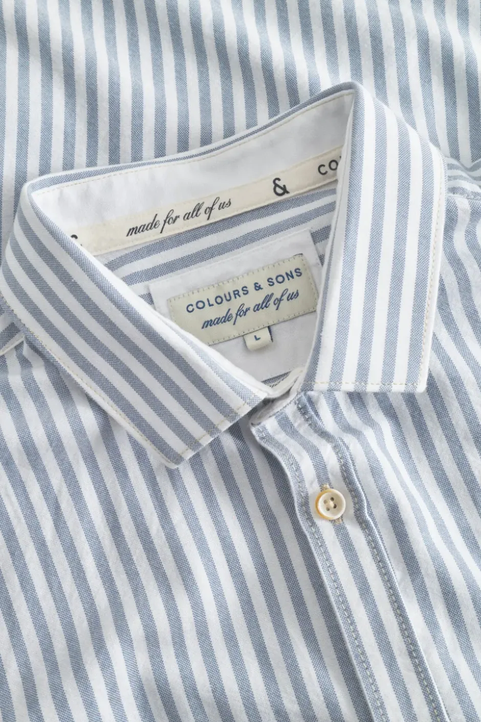 Hemden|Hemden*Colours & Sons Hemd Oxford Stripes - Sky Stripes