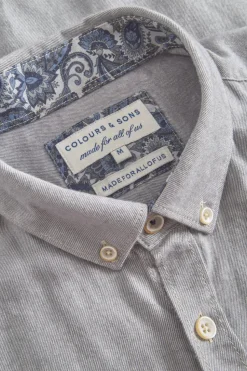 Hemden|Hemden*Colours & Sons Hemd Twill Basic - Silver