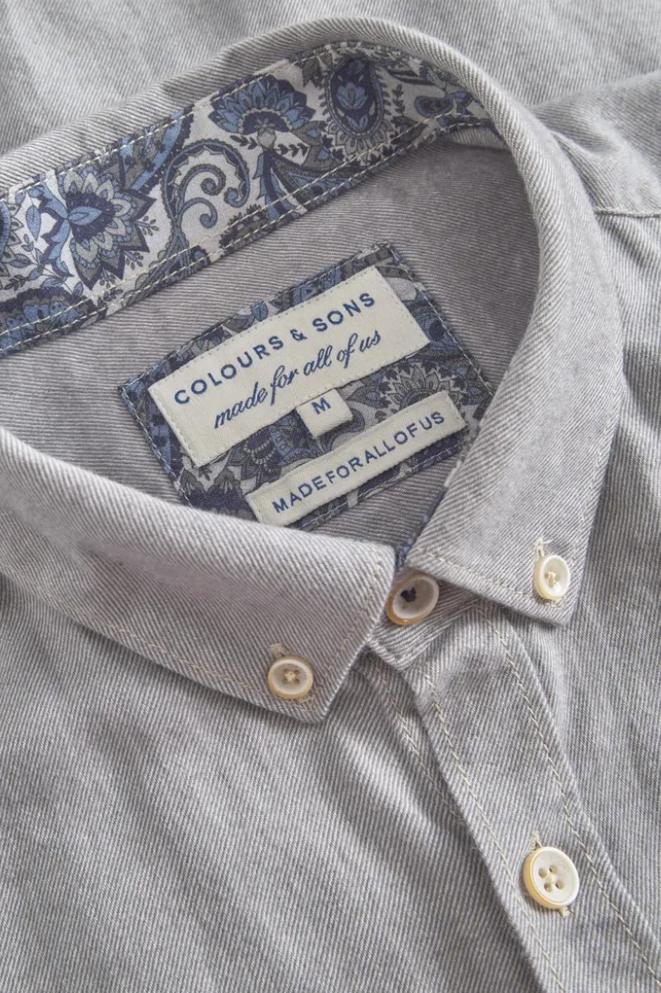Hemden|Hemden*Colours & Sons Hemd Twill Basic - Silver