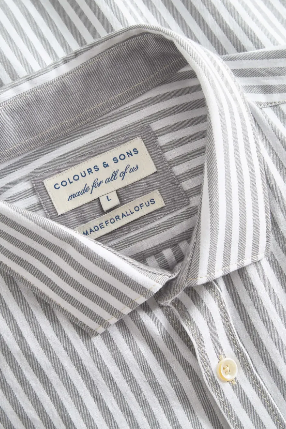 Hemden|Hemden*Colours & Sons Hemd Twill Basic - Silver Stripes