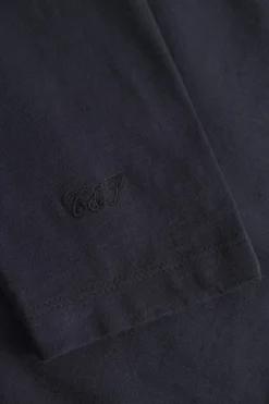 T-Shirts & Polos|Longsleeves*Colours & Sons Henley Shirt Slub - Anthracite