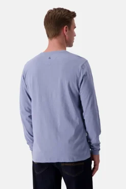 T-Shirts & Polos|Longsleeves*Colours & Sons Henley Shirt Slub - Denim