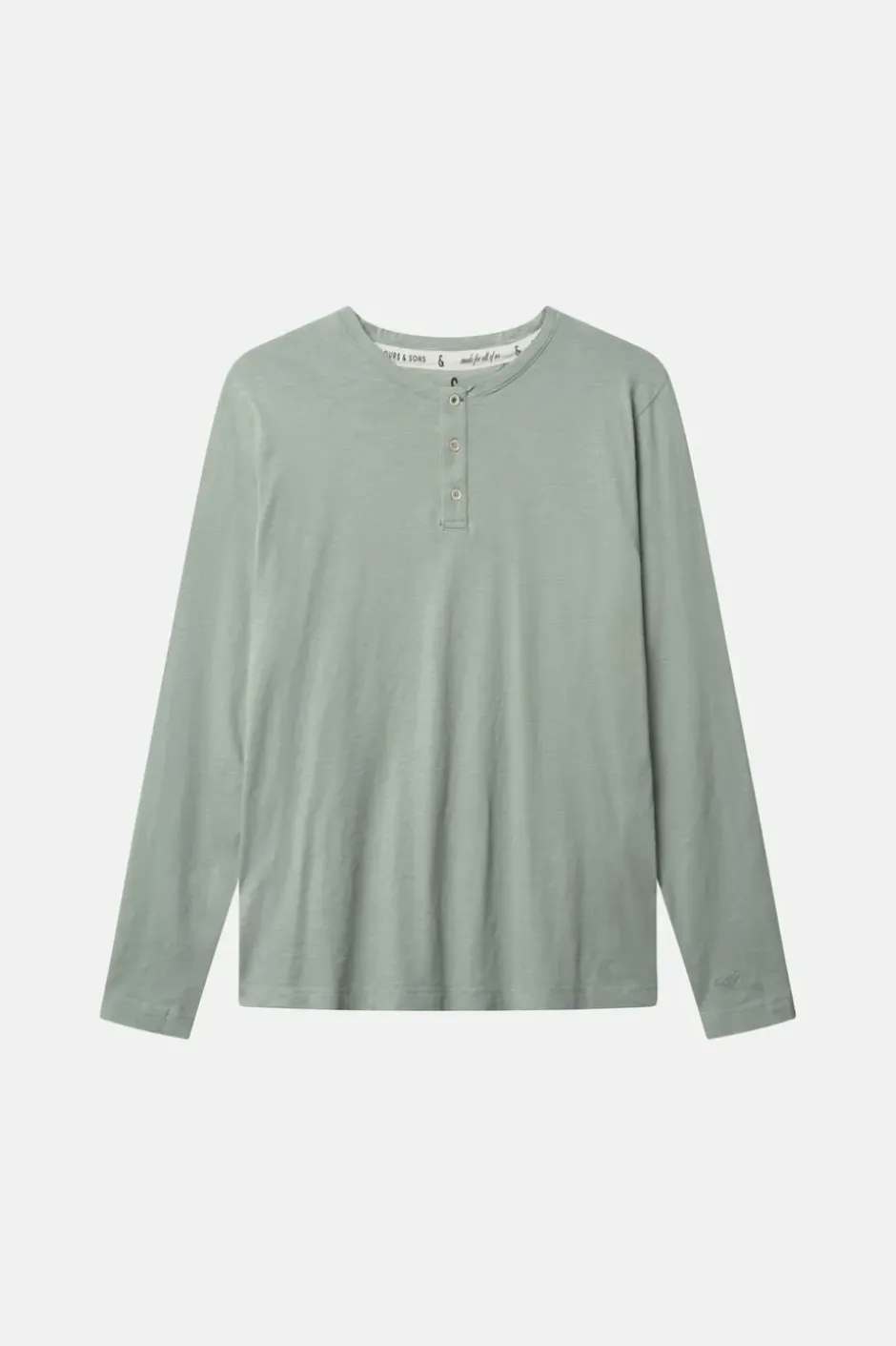 T-Shirts & Polos|Longsleeves*Colours & Sons Henley - Slub - Lime