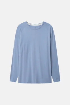 T-Shirts & Polos|Longsleeves*Colours & Sons Longsleeve Slub - Denim