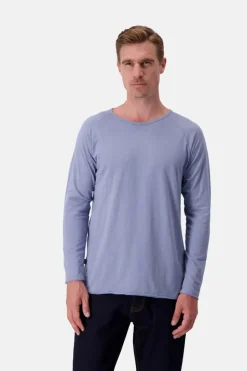 T-Shirts & Polos|Longsleeves*Colours & Sons Longsleeve Slub - Denim