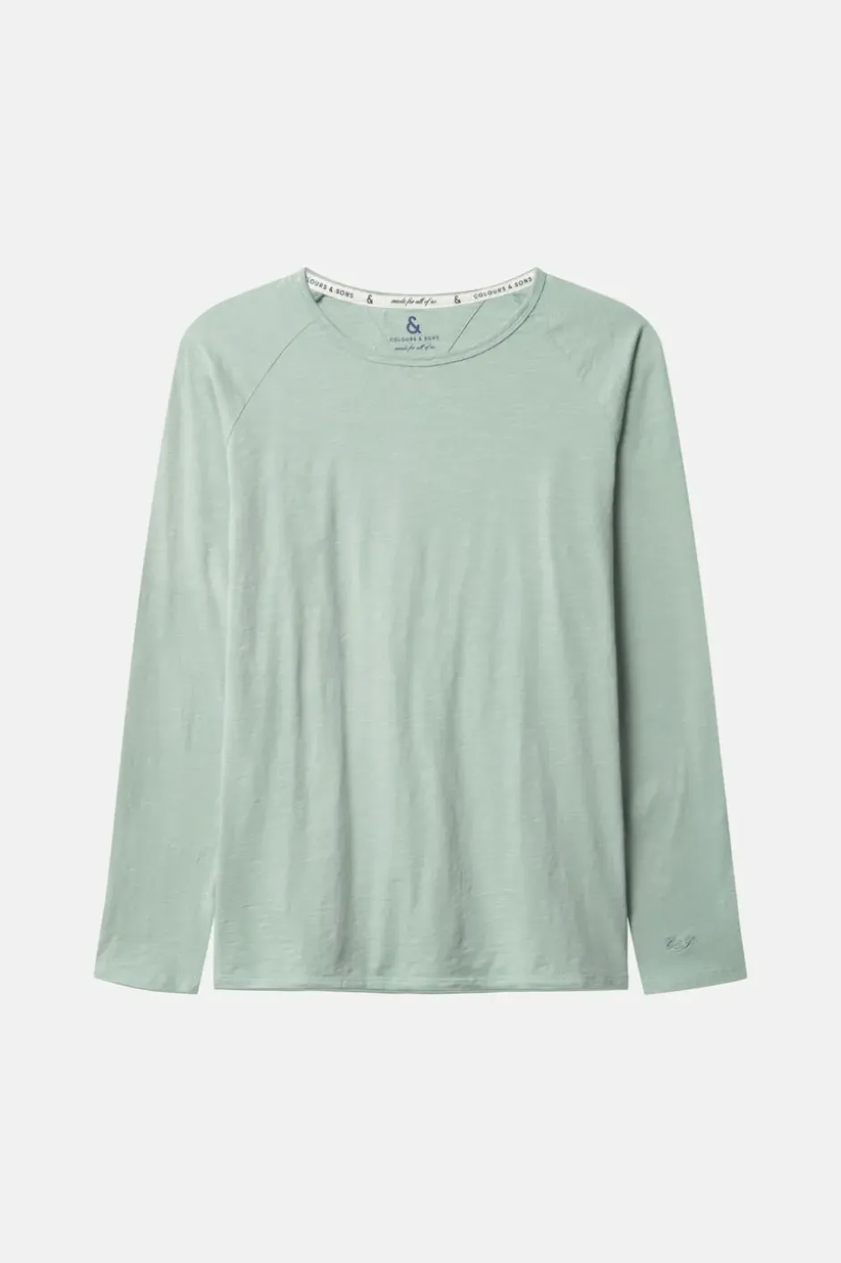 T-Shirts & Polos|Longsleeves*Colours & Sons Longsleeve Slub - Lime