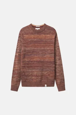 Pullover*Colours & Sons Mouline Pullover - Mahogany Mouliné