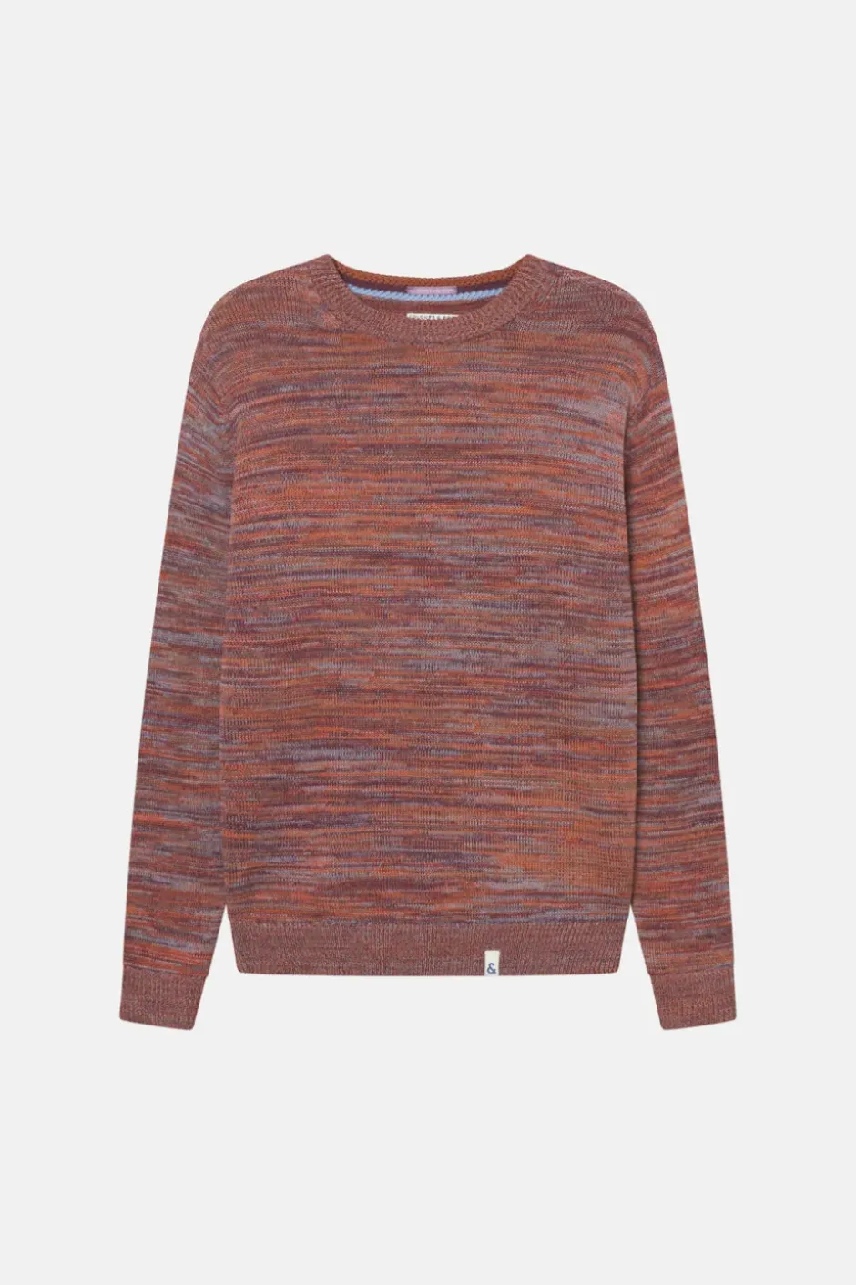 Pullover*Colours & Sons Mouline Pullover - Merlot Mouliné