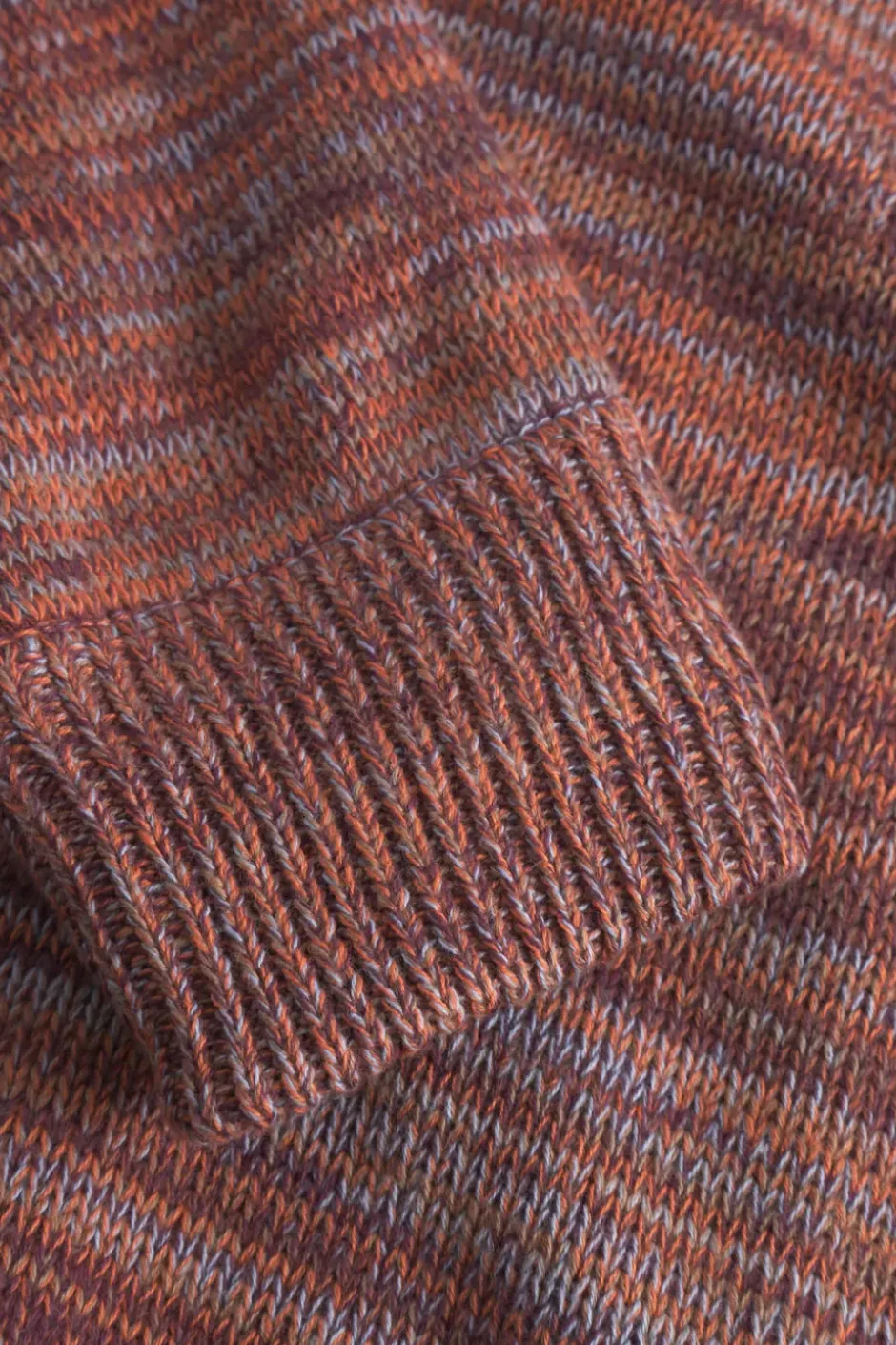 Pullover*Colours & Sons Mouline Pullover - Merlot Mouliné