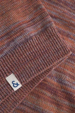 Pullover*Colours & Sons Mouline Pullover - Merlot Mouliné