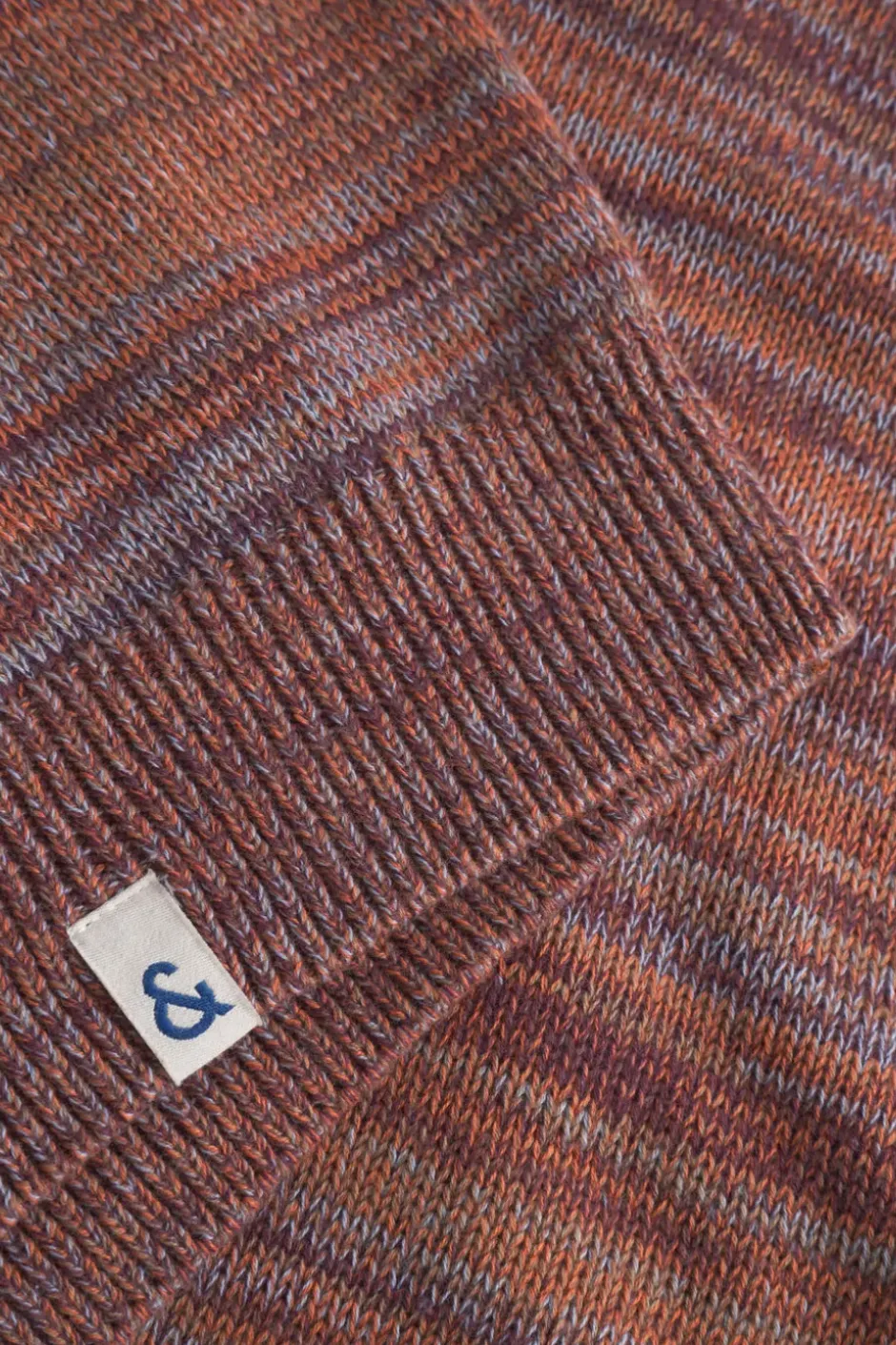 Pullover*Colours & Sons Mouline Pullover - Merlot Mouliné