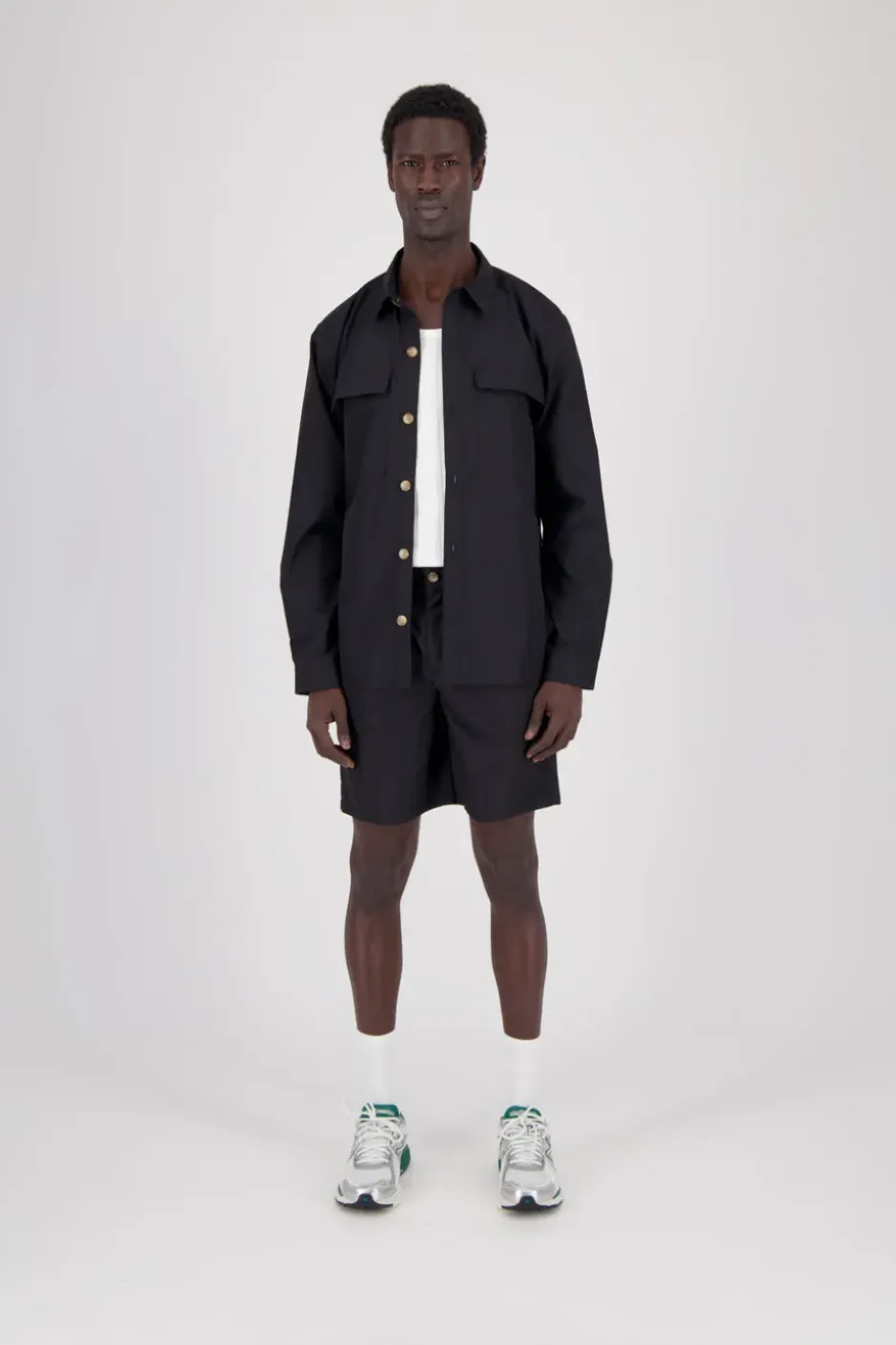 Hemden|Jacken*Colours & Sons Overshirt-Pocket - Black
