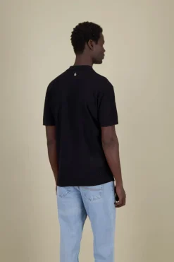 T-Shirts & Polos*Colours & Sons Polo Leinen Blend - Black