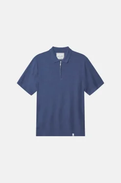 T-Shirts & Polos*Colours & Sons Polo Leinen Blend - Navy