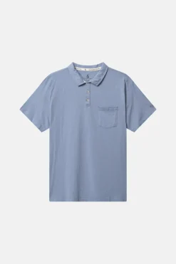 T-Shirts & Polos|T-Shirts & Polos*Colours & Sons Poloshirt Slub - Denim