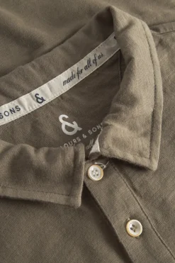 T-Shirts & Polos|T-Shirts & Polos*Colours & Sons Poloshirt Slub - Olive